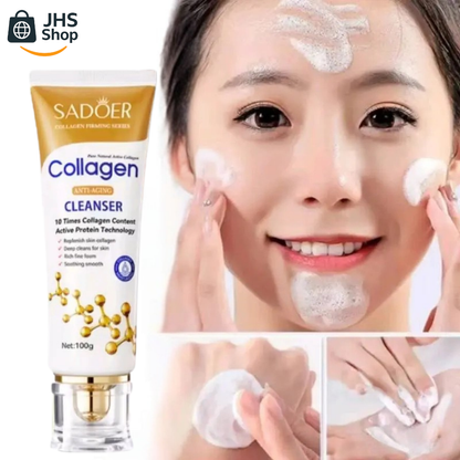 LIMPIADOR FACIAL DE COLÁGENO ANTIENVEJECIMIENTO Sadoer®. 👩🏻💖 ¡Limpia, revitaliza y cuida tu piel! ✨