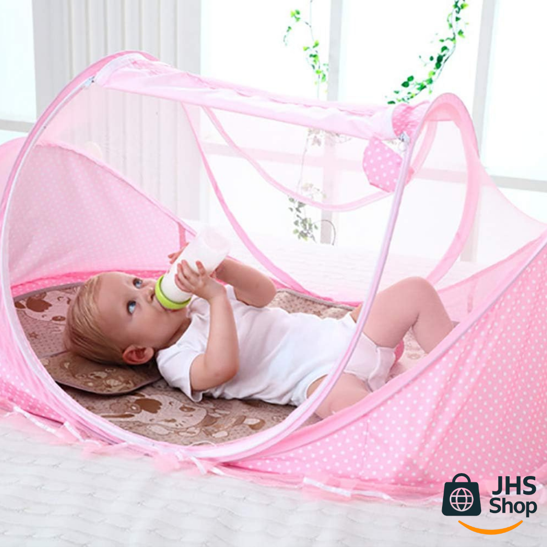 CUNA MOISÉS PLEGABLE PARA BEBÉ A PRUEBA DE MOSQUITOS. 🚼👶🏻🌟💖 ¡Fácil de usar, conveniente y práctica, protege a tu bebé para que duerma bien!