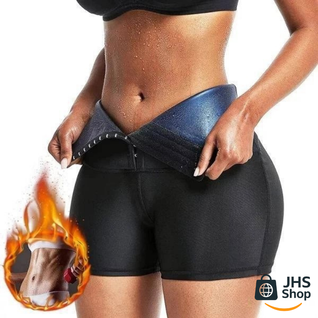 SHORT FAJA SAUNA REDUCTORA PARA MUJER. 👩🏻 🩳🔥 ¡Shorts térmicos con efecto sauna para adelgazar y moldear la cintura!