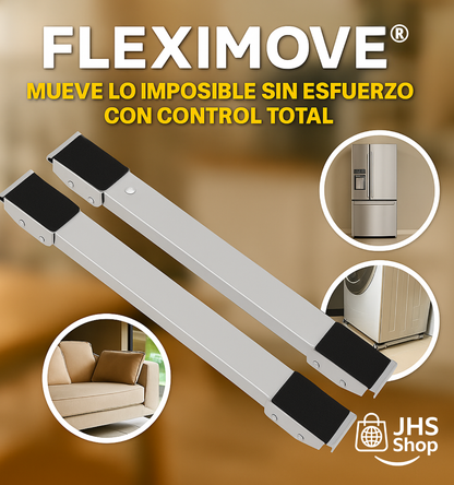 BASE AJUSTABLE FlexiMove.® ¡Mueve tu lavadora, refrigerador o cualquier mueble con facilidad y sin esfuerzo!
