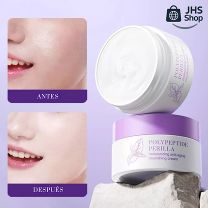 CREMA Bioaqua® DE EXTRACTO DE PERILLA, HIDRATANTE ANTI-ENVEJECIMIENTO. 🧴🌿👩🏻💜✨ ¡Nutre y repara tu piel!