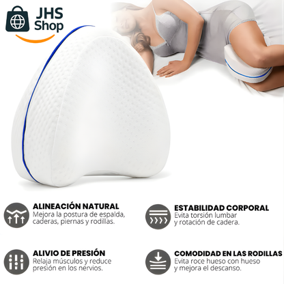 ALMOHADA ORTOPÉDICA PARA PIERNAS Y RODILLAS. 🦵🏽🛌💙👌🏽 ¡Alinea la columna y alivia el dolor en rodillas y cadera!