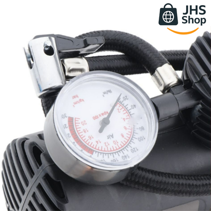 COMPRESOR DE AIRE PARA INFLAR LLANTAS, BALONES, GLOBOS y/o COLCHONES DE AIRE, 12V. 🏀 ⚽ 🚲 🏍️ 🚗 🛻 🚛 ¡Ahorra tiempo y esfuerzo!