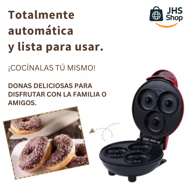 MINI MÁQUINA DE DONAS. Prepara ricas donas, ¡fácil, rápido y sencillo!