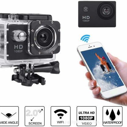 CÁMARA tipo GO PRO® FULL HD 1080p. ¡Captura imágenes impresionantes con resolución tipo 4K!