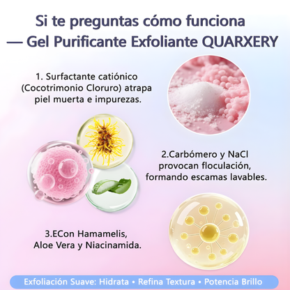 GEL EXFOLIANTE PURIFICANTE Quarxery® 50gr. 🌸👩🏻💖 ¡Es el esencial de skin care y belleza que no puede faltar en tu rutina diaria!