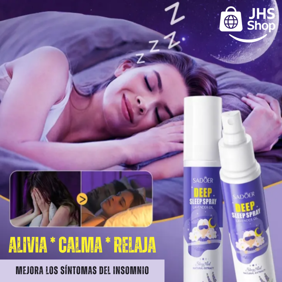 SPRAY PARA DORMIR Sadoer® Relajante y antiestrés. ¡Alivia el insomnio y duerme profundamente!