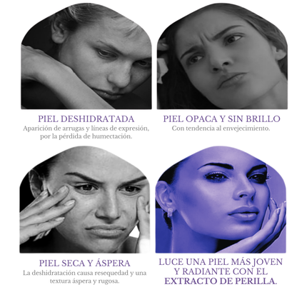 CREMA Bioaqua® DE EXTRACTO DE PERILLA, HIDRATANTE ANTI-ENVEJECIMIENTO. 🧴🌿👩🏻💜✨ ¡Nutre y repara tu piel!