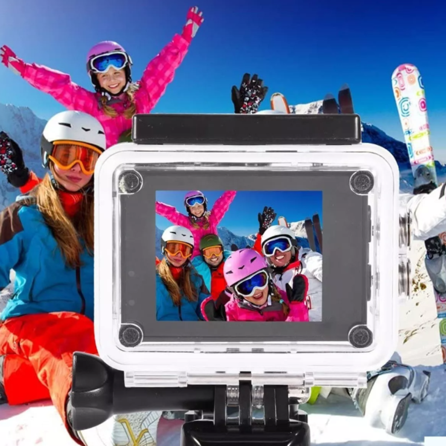 CÁMARA tipo GO PRO® FULL HD 1080p. ¡Captura imágenes impresionantes con resolución tipo 4K!