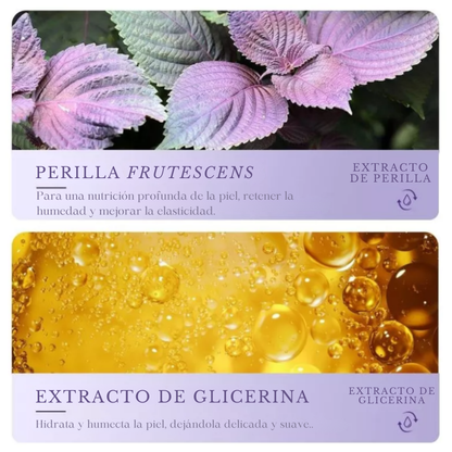CREMA Bioaqua® DE EXTRACTO DE PERILLA, HIDRATANTE ANTI-ENVEJECIMIENTO. 🧴🌿👩🏻💜✨ ¡Nutre y repara tu piel!