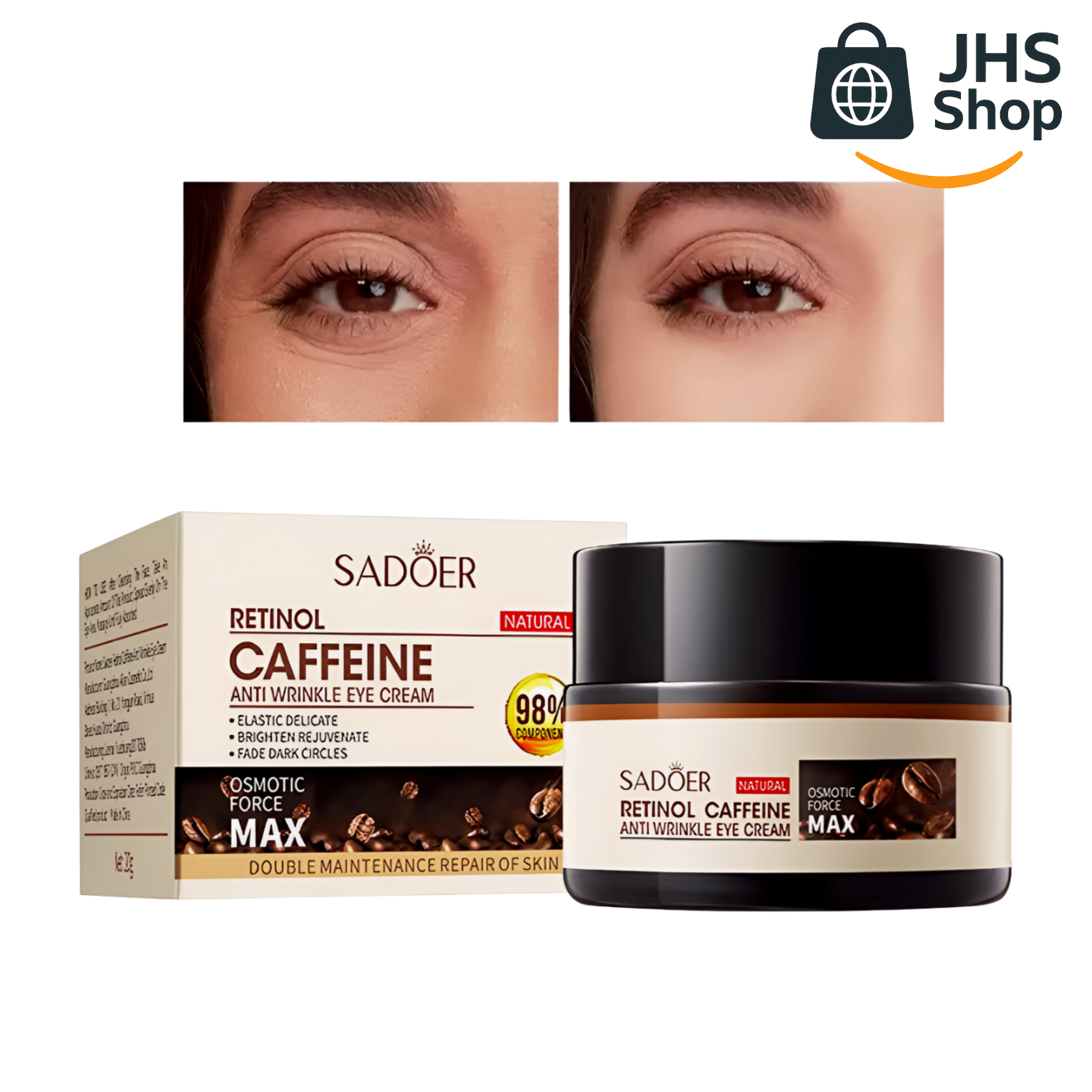 CREMA DE RETINOL Y CAFEÍNA PARA EL CONTORNO DE OJOS