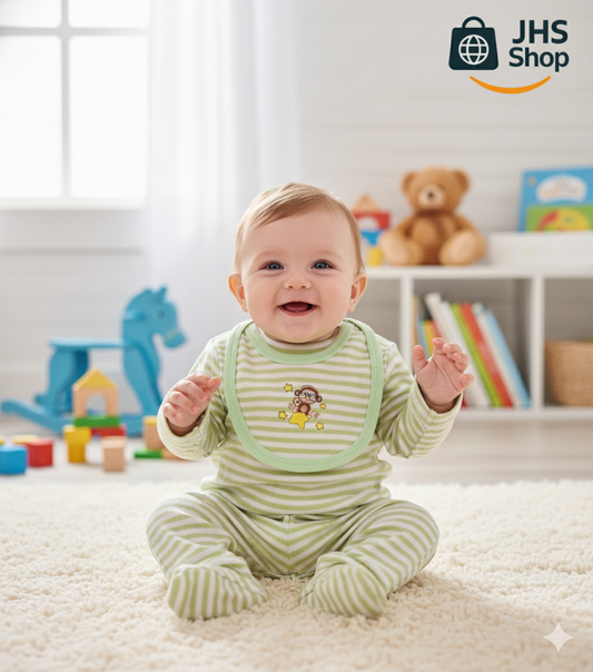 ROPA DE ALGODÓN PARA TÚ BEBÉ (Kit de 7 piezas).  ¡Suavidad, confort y estilo!