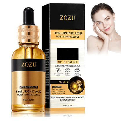 SÉRUM HIDRATANTE CON ÁCIDO HIALURÓNICO Gold 24K - ¡La fórmula dorada para la hidratación de tu piel!