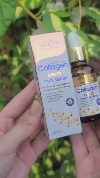SÉRUM COLÁGENO HIDRATANTE ANTIEDAD para lucir tu piel ¡más suave, tersa y joven!