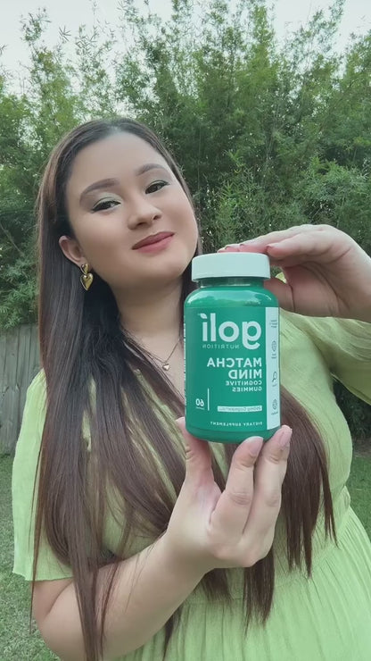 Suplemento Goli® Matcha Mind (60 gomas). 🟢 🌿 🧠 ¡Mejora tu enfoque, atención y salud cerebral!