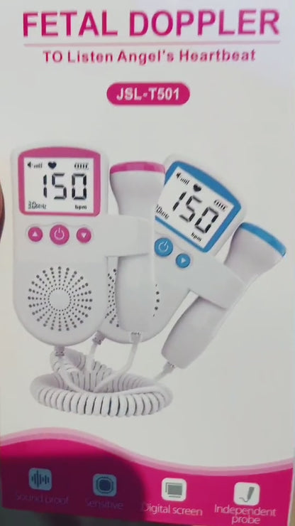 MONITOR DOPPLER DE LOS LATIDOS Y FRECUENCIA CARDIACA DEL BEBÉ. 🤰🏻💗✨ ¡Escucha y siente el latir del corazón de tu bebé!