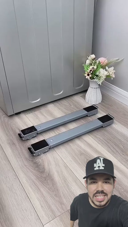 BASE AJUSTABLE FlexiMove.® ¡Mueve tu lavadora, refrigerador o cualquier mueble con facilidad y sin esfuerzo!