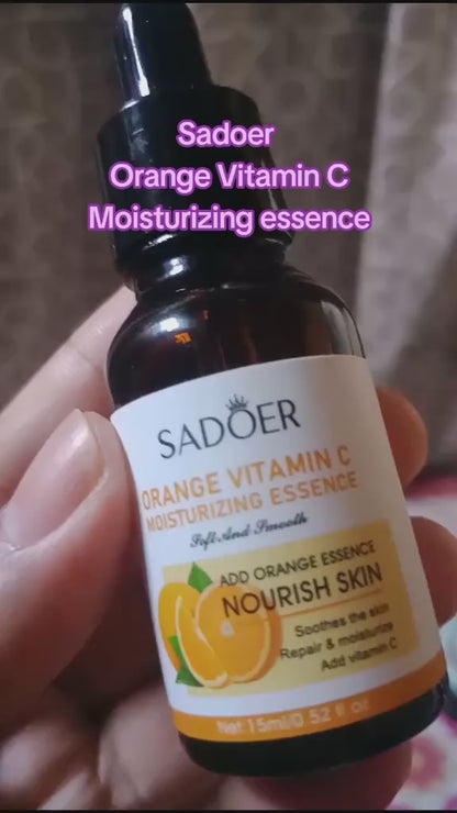 SÉRUM FACIAL Sadoer® ESENCIA DE NARANJA CON VITAMINA C. Hidratante + Antiedad + Antimanchas
