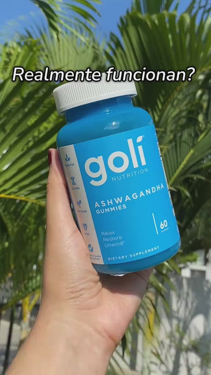 SUPLEMENTO GOLI® ASHWAGANDHA (60 gomas). 🟣🫐 🌾 💪🏻 ¡Reduce el estrés, promueve la relajación y mejora el rendimiento físico!