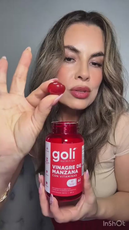 SUPLEMENTO GOMITAS GOLI® DE VINAGRE DE MANZANA (60 gomas) 🍎. ¡Mejora tu salud digestiva, energía, control de peso y bienestar general!