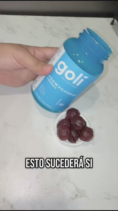 SUPLEMENTO GOLI® ASHWAGANDHA (60 gomas). 🟣🫐 🌾 💪🏻 ¡Reduce el estrés, promueve la relajación y mejora el rendimiento físico!