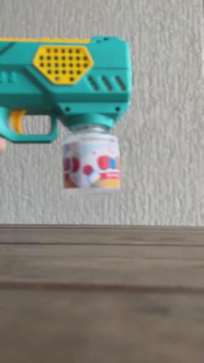 PISTOLA DE BURBUJAS BUBBLE GUN. ¡Crea un ambiente mágico y divertido en tus fiestas y reuniones!