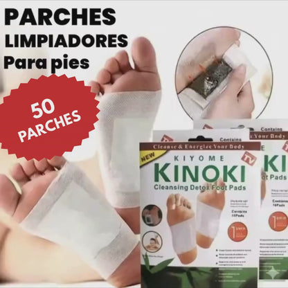 PARCHES DÉTOX PARA PIES KINOKI (50 parches)