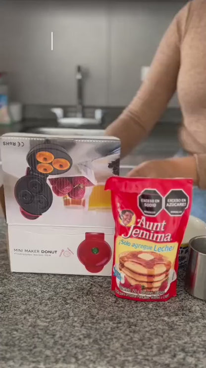 MINI MÁQUINA DE DONAS. Prepara ricas donas, ¡fácil, rápido y sencillo!