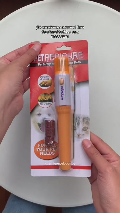 LIMA ELÉCTRICA RECARGABLE para Uñas de Perros, Gatos y Mascotas 🐾 🐈 🐕
