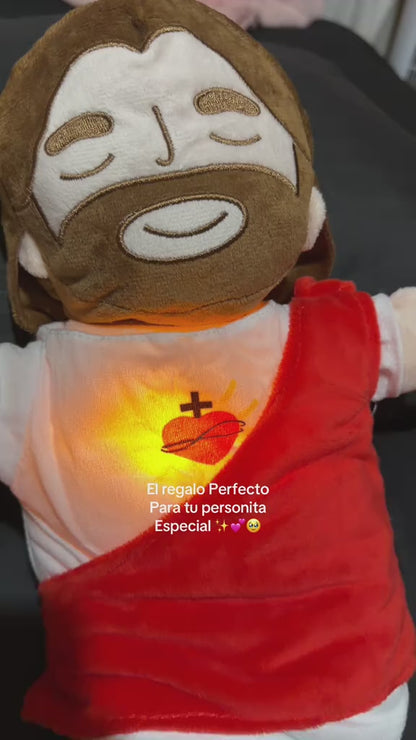 PELUCHE DE JESÚS Respiración y antiestrés.  👦🏻🙏🏻✨ ¡Te brinda una sensación de tranquilidad y relajación!