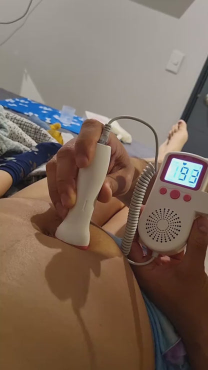 MONITOR DOPPLER DE LOS LATIDOS Y FRECUENCIA CARDIACA DEL BEBÉ. 🤰🏻💗✨ ¡Escucha y siente el latir del corazón de tu bebé!