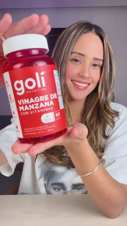 SUPLEMENTO GOMITAS GOLI® DE VINAGRE DE MANZANA (60 gomas) 🍎. ¡Mejora tu salud digestiva, energía, control de peso y bienestar general!