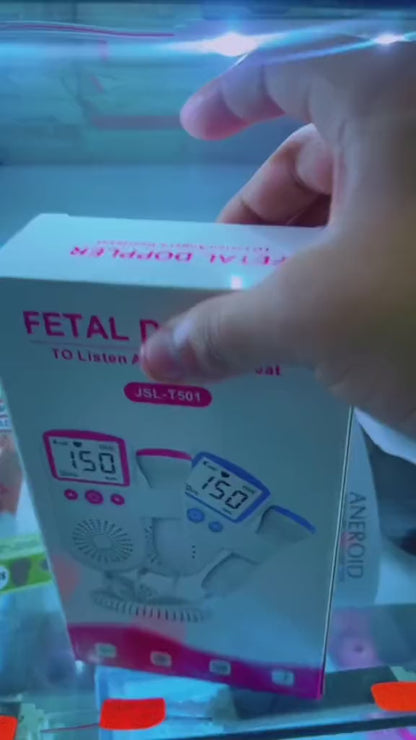 MONITOR DOPPLER DE LOS LATIDOS Y FRECUENCIA CARDIACA DEL BEBÉ. 🤰🏻💗✨ ¡Escucha y siente el latir del corazón de tu bebé!