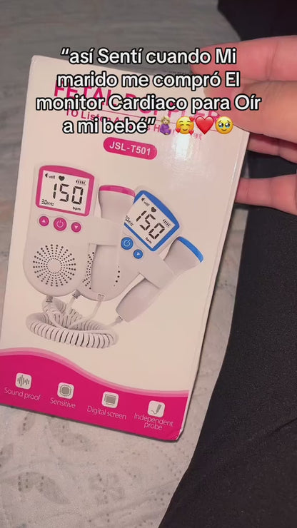 MONITOR DOPPLER DE LOS LATIDOS Y FRECUENCIA CARDIACA DEL BEBÉ. 🤰🏻💗✨ ¡Escucha y siente el latir del corazón de tu bebé!