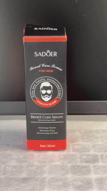 SÉRUM PARA BARBA Y BIGOTE Sadoer®. ¡Suaviza, nutre y estimula el crecimiento de barba, bigote y vello!