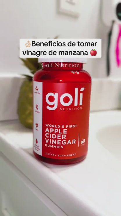 SUPLEMENTO GOMITAS GOLI® DE VINAGRE DE MANZANA (60 gomas) 🍎. ¡Mejora tu salud digestiva, energía, control de peso y bienestar general!