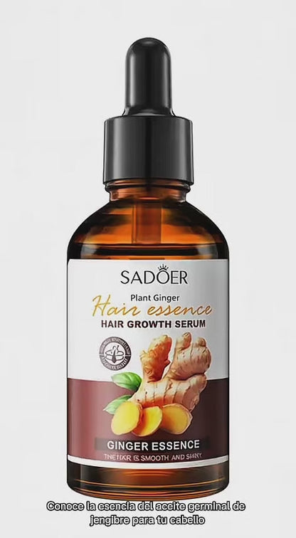 SÉRUM DE JENGIBRE ANTI-CAÍDA DEL CABELLO Sadoer®. ¡Promueve el crecimiento y fortaleza de tu cabello!