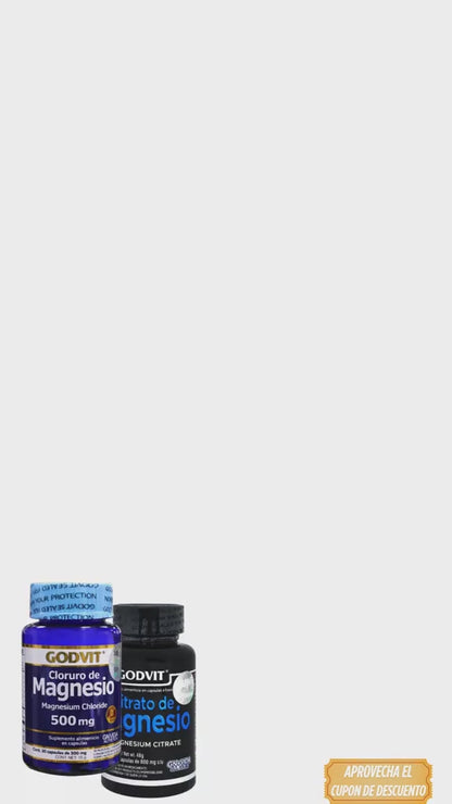 Suplemento CITRATO DE MAGNESIO GodVit®. Certificado por Cofepris. ¡Relax, Energía y Bienestar!